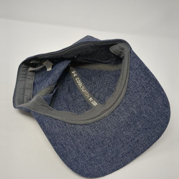 Under Armour CoolSwitch Fitted Hat Blue M/L Logo 6 Panel Outdoor - Picture 6 of 8